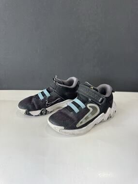Nike Giannis Immortality 2 Kids Black Blue Basketball Shoes DQ1942 001 Size 11C